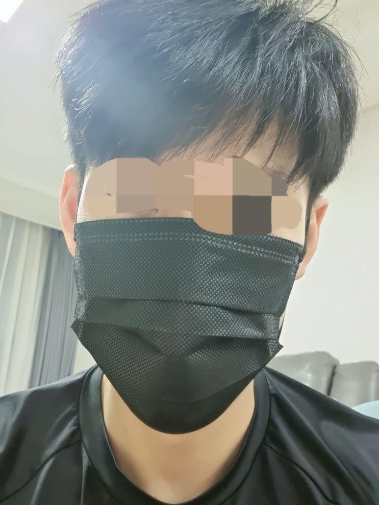  바른 일회용 마스크 블랙 컬러 구매 후기