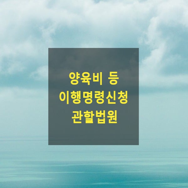  양육비 등 이행명령신청의 관할법원