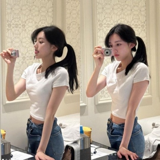 정변의 아이콘 정다빈 흰 티에 청바지 여친룩의 정석 정다빈 프로필 나이 키 근황 인스타그....
