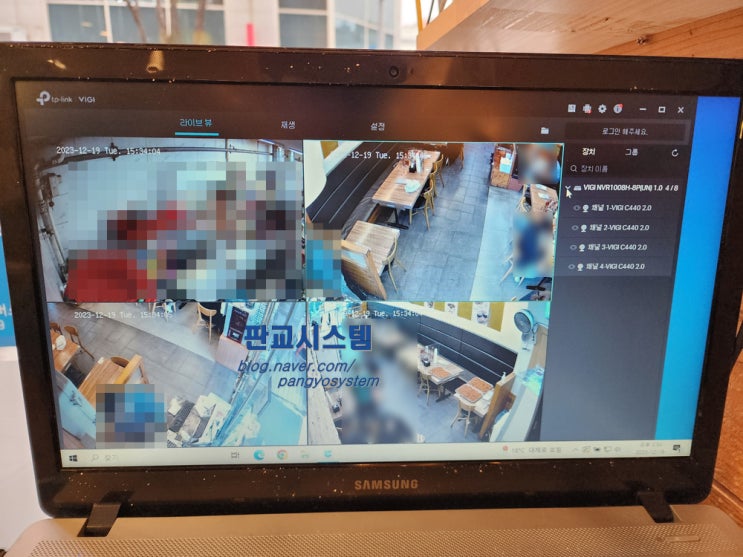  북창동순두부 분당 서현점 CCTV, NVR 교체 및 추가 설치
