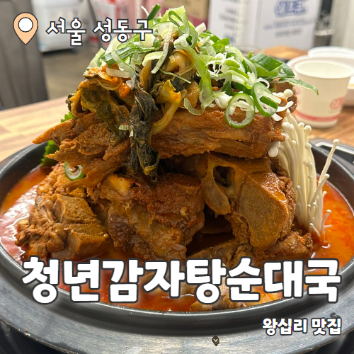  청년감자탕순대국 : 한양대 24시감자탕맛집 내돈내산 후기