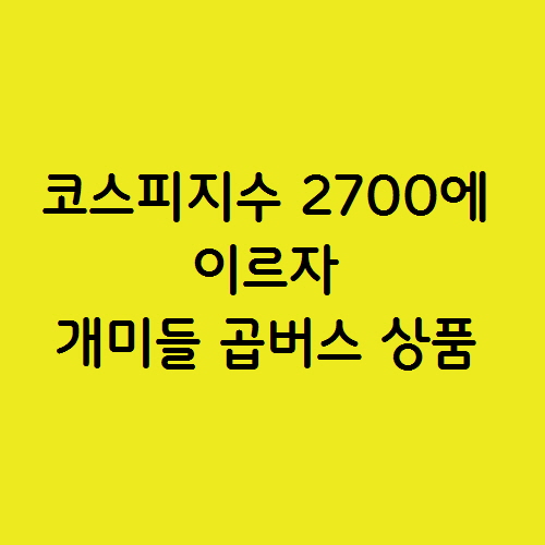  코스피 2700에 이르자 개미들 곱버스에 투자