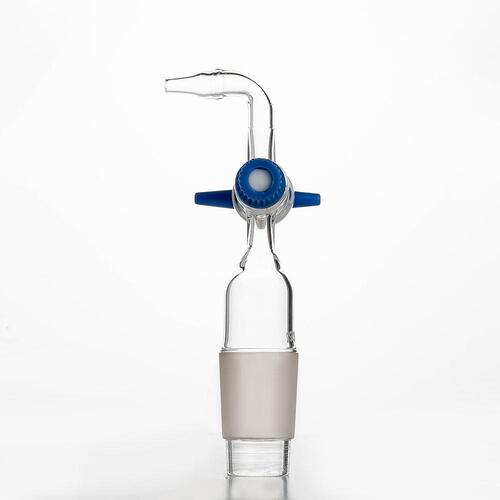  [유리초자] PTFE 스톱콕 곡형 콘 타입 어댑터 Cone Adapter with PTFE Stopcock