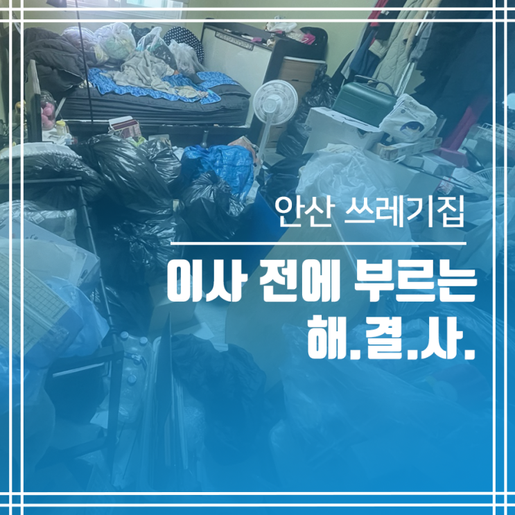 안산 더러운집 청소 안산 쓰레기집 청소