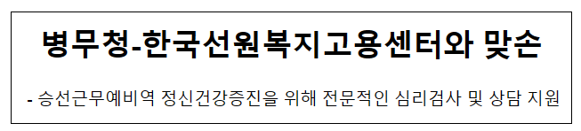 병무청-한국선원복지고용센터와 맞손