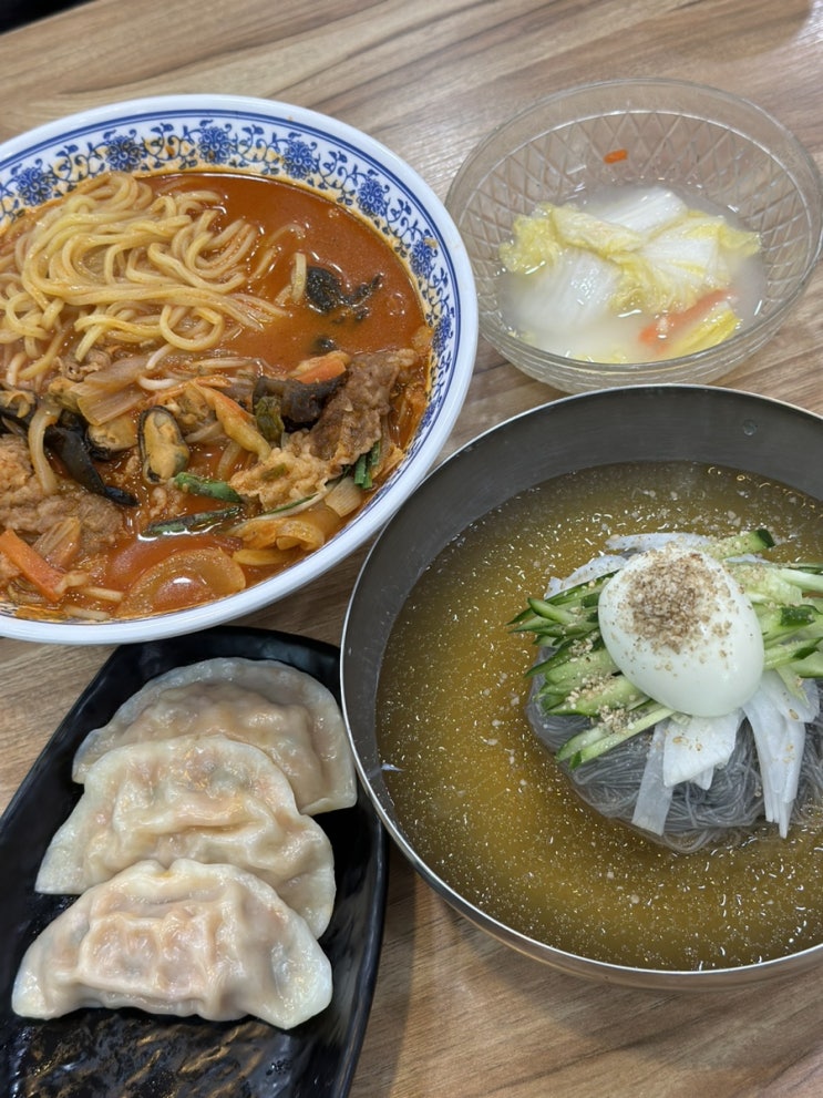  강원도 강릉 수제김치만두 숙주차돌짬뽕 맛집 장면옥