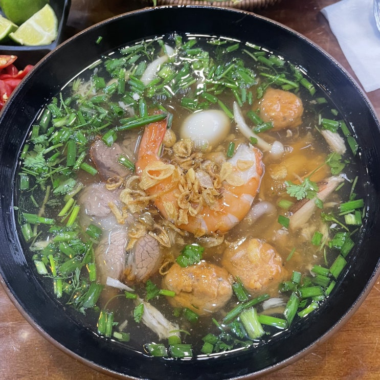  [하노이 맛집] 서호 / 쭉박호 근처 반깐꾸어 / 후띠우 (Bánh Canh Minh Châu)