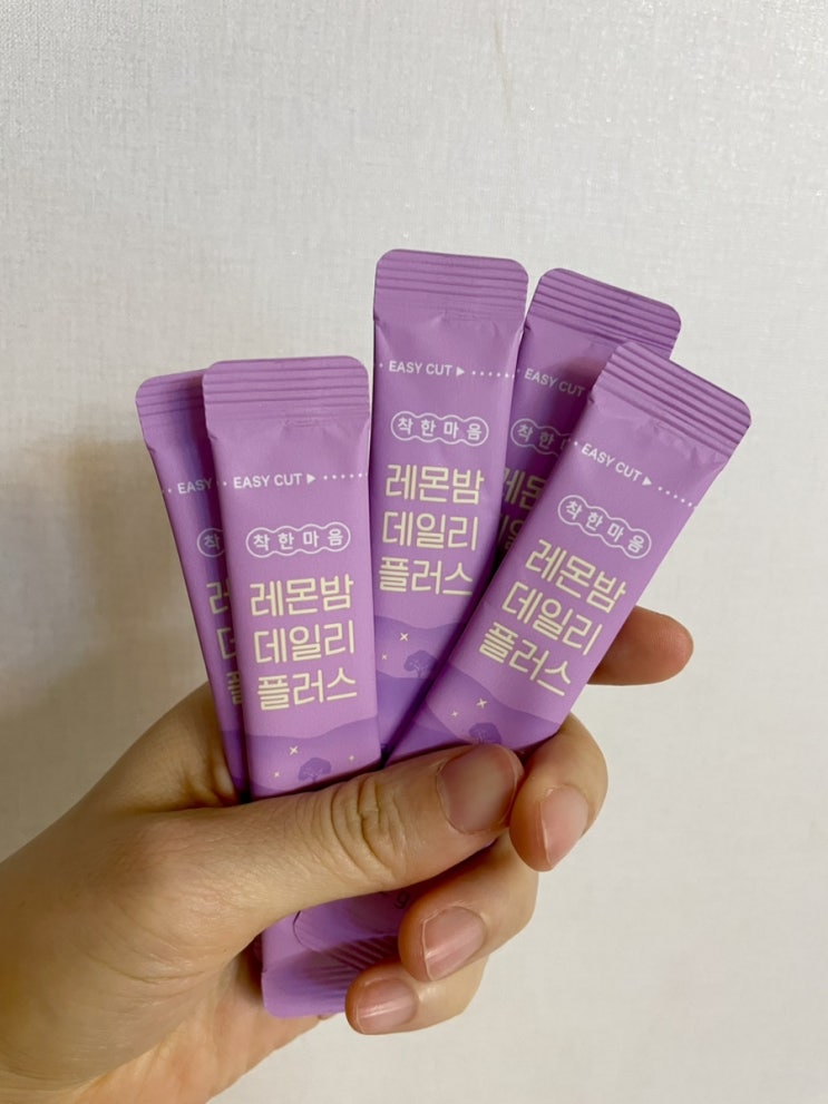  [착한마음_레몬밤 데일리 플러스] 테아닌 세로토닌 트립토판 스트레스 우울 불면 효과