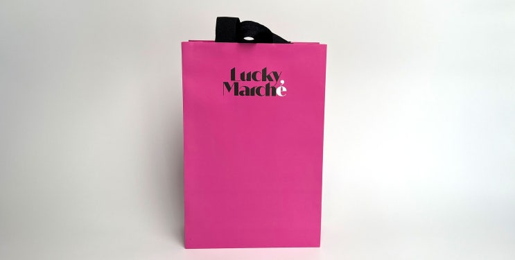  럭키마르쉐 쇼핑백, 자동백, Lucky Marche, FSC, 인증, 쇼핑백 제조, 박스 제작, 친환경 쇼핑백, 개발,에스엔케이인터내쇼날
