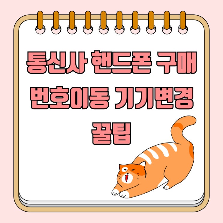 통신사 핸드폰 번호이동 기기변경 구매 꿀팁 통신사 핸드폰 번호이동 기기변경 구매 꿀팁