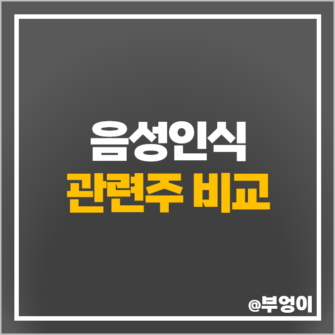 음성인식 관련주 코콤 코맥스 현대모비스 주식 파트론 주가