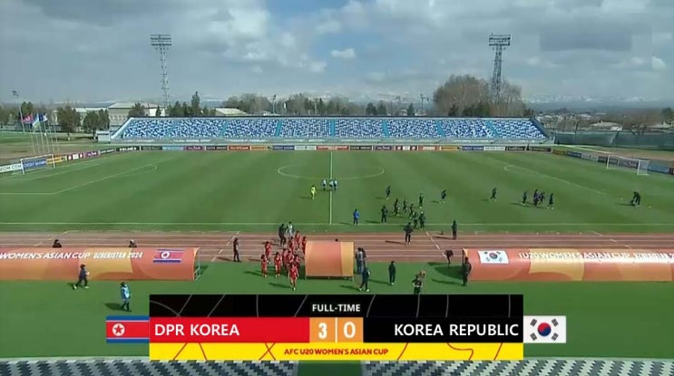  AFC U-20 여자 아시안컵 4강 북한 vs 대한민국