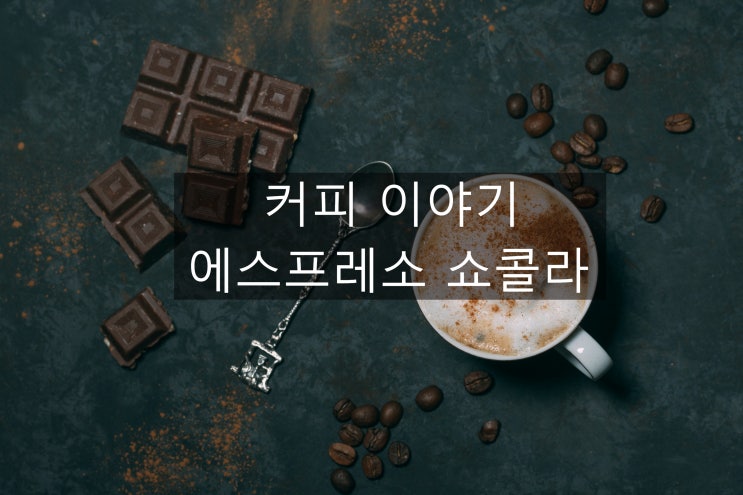  초코와 애스프레소의 환상적인 만남 에스프레소 쇼콜라 이야기~~