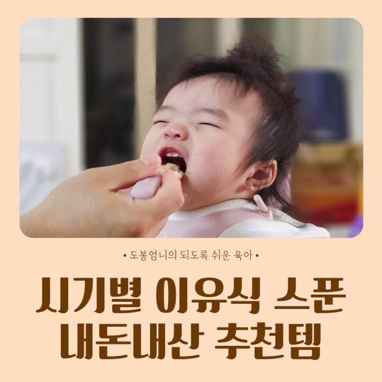  시기별 이유식 스푼 내돈내산 추천템 (누비, 네이쳐러브메레, 에디슨)