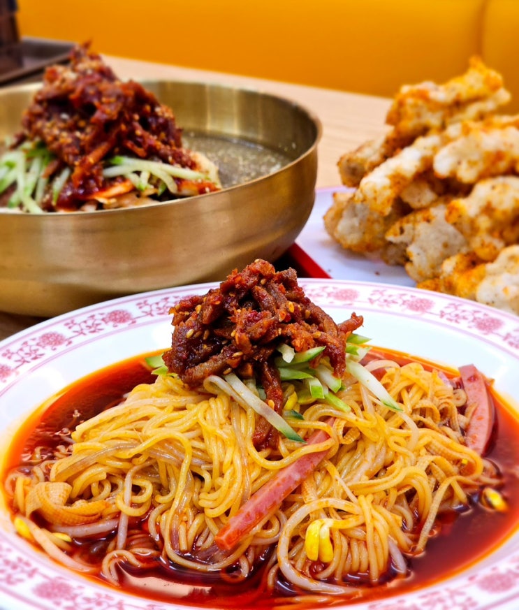  건대맛집|이색메뉴 마라비빔면&쇠고기냉면|중식 땡길 때