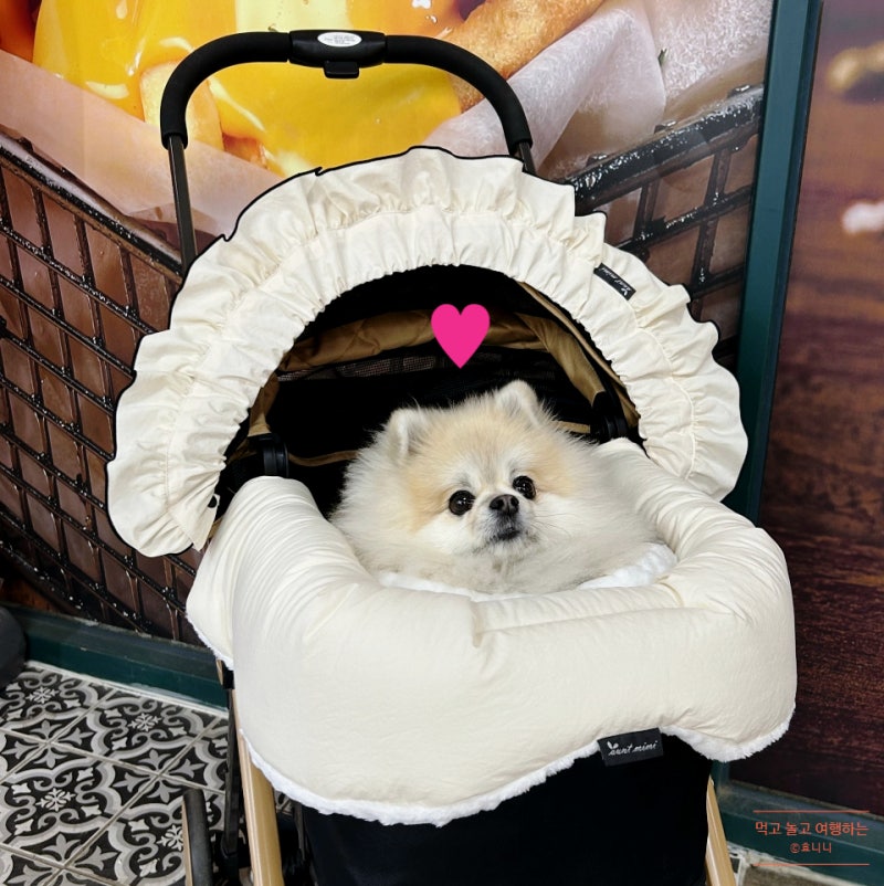 강아지유모차 커버 가드 쿠션 방석 개모차 안트미미펫 솔직후기