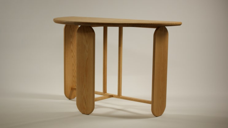  redoak console table / 적참나무 콘솔테이블_우디터