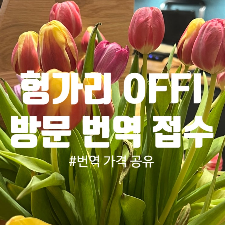  헝가리 남자랑 헝가리에서 혼인신고하기 05. 헝가리 공인 번역소 OFFI 방문 후기(가격 정보)