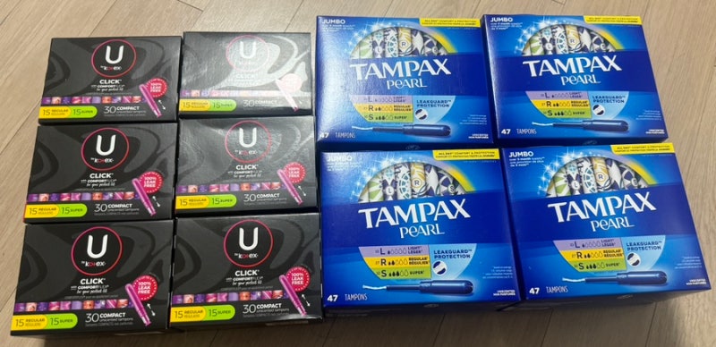 [아마존 amazon] 탐팩스, 유바이코텍스 탐폰 직구하기 : u by kotex, tampax