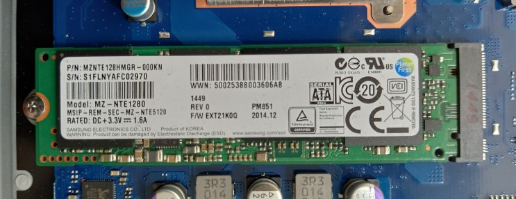  분당판교컴퓨터 굿프랜드 삼성 NT500R5K-K33S 노트북 윈도우 부팅 불량 SSD M.2 교체 서비스