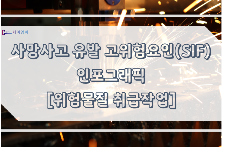  [ 주식회사 케이엠씨 ] 사망사고 유발 고위험요인(SIF) 인포그래픽 - 위험물질 취급작업