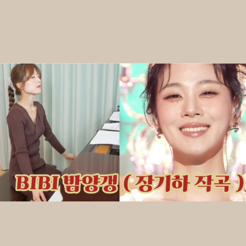 최신가요 비비 BIBI 밤양갱 가사 피아노커버