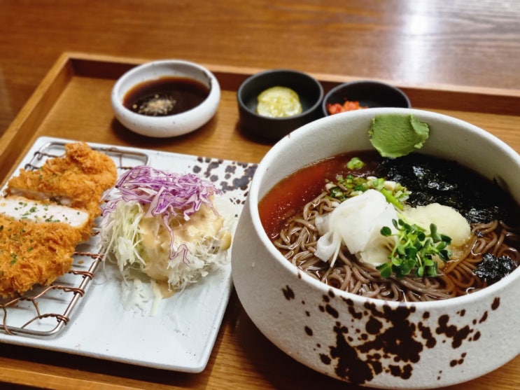  마곡역 주변 맛집 수작카츠 돈카츠 냉모밀 세트 후기