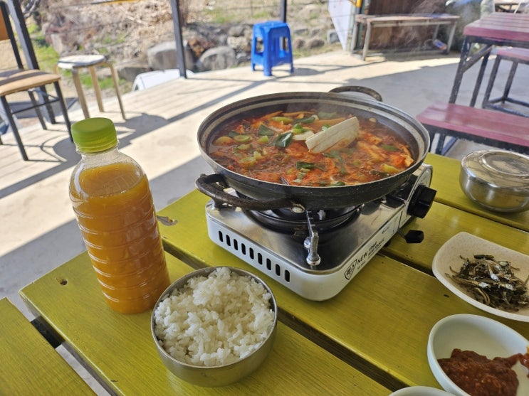 [다랭이마을 맛집 시골할매막걸리] 멸치쌈밥 유채꽃 다 취향