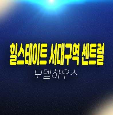 03-14 힐스테이트 서대구역 센트럴 비산동 1군브랜드 미분양아파트 줍줍 분양가격 신축공사 견본주택 방문예약