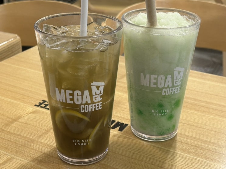 메가커피신메뉴 메가커피다이어트 그린애플콤부에이드 그린애플펄스무디