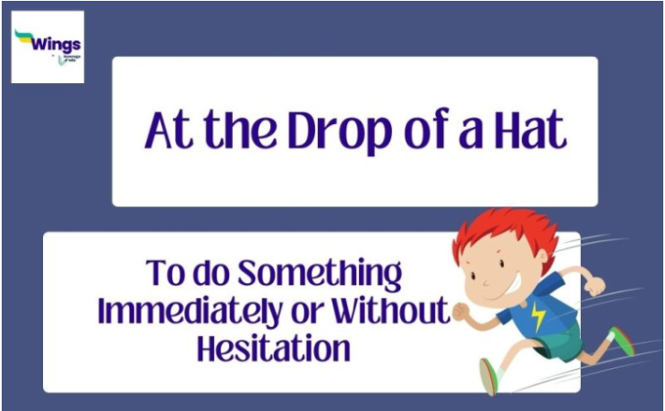  [영어] At the Drop of Hat을 아시나요?