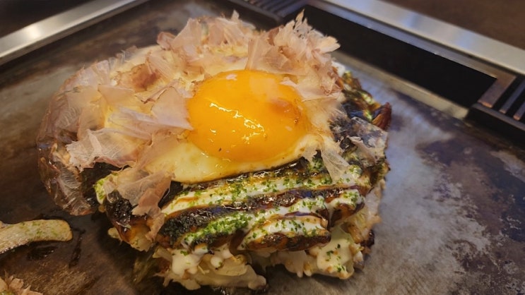 간사이 오사카 식당, 유명한 전남친 오코노미야끼 맛집 '모미지' 방문