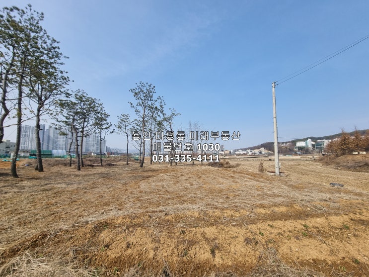  용인IC 인근 4차선 도로계획 농막 가능 용인 고림동 토지 매매