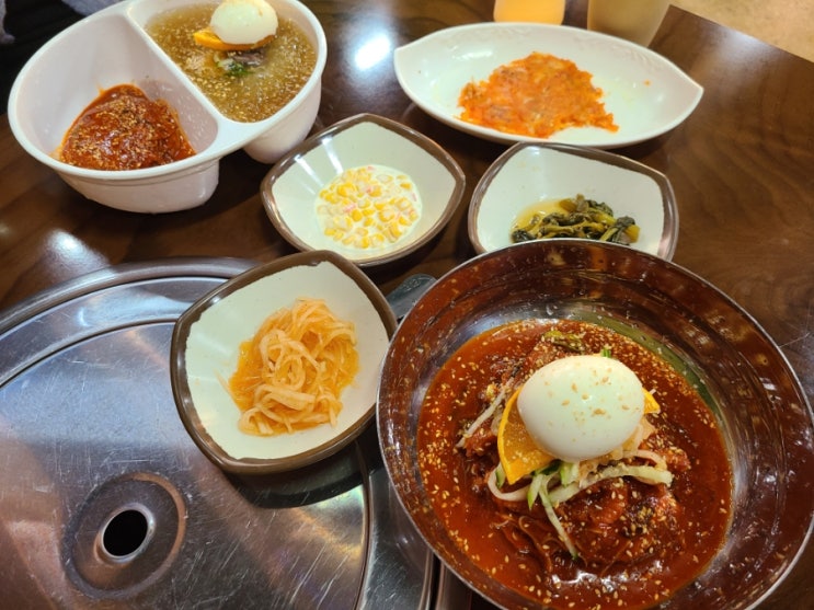  서귀포 냉면 중문 '대포면옥' : 함흥식 반반냉면&회냉면