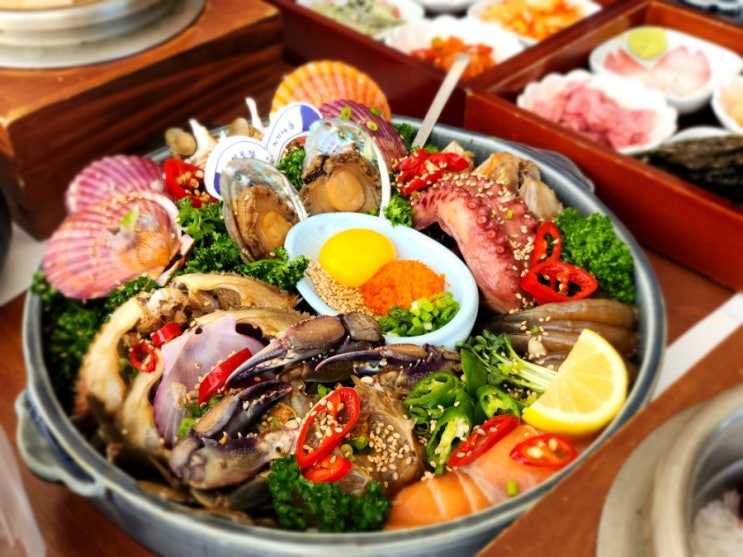  부산 광안리 맛집 푸짐한 점심 해물장 밥집 광안대교뷰 미포집
