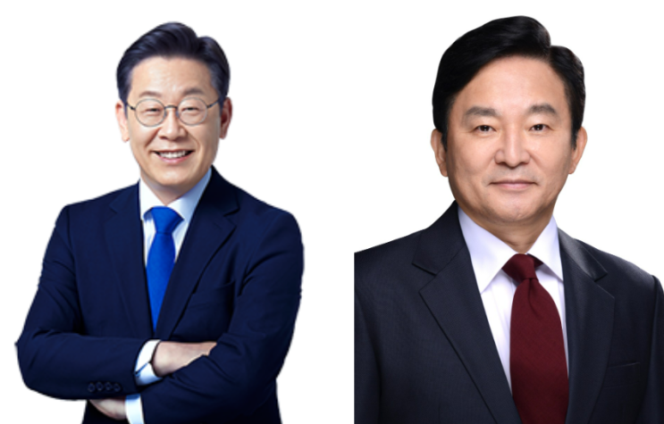 데이터로만 보는 명룡(明龍)대전_<b>이재명</b> VS 원희룡_<b>인천</b> 계양을