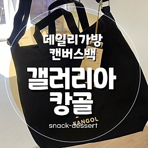 캉골 캔버스소재 데일리가방 초등 실내화가방
