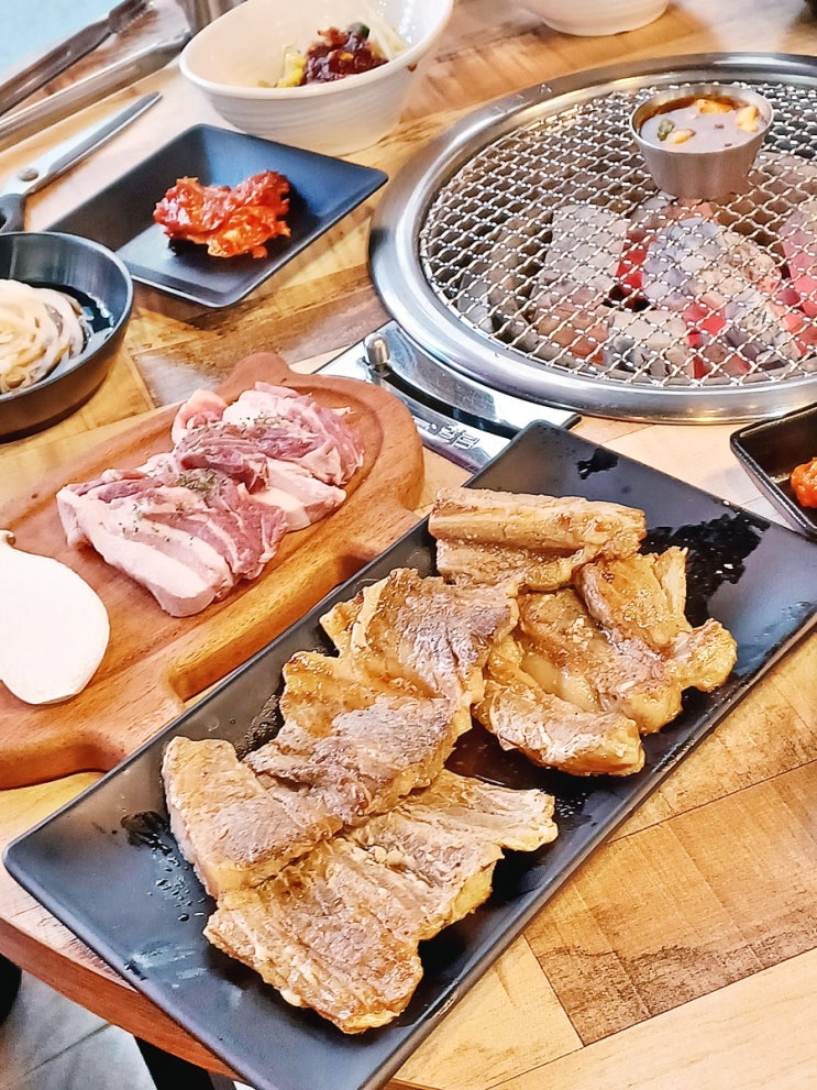  범어동고기집 돼지갈비 뽈살 바베큐 만경