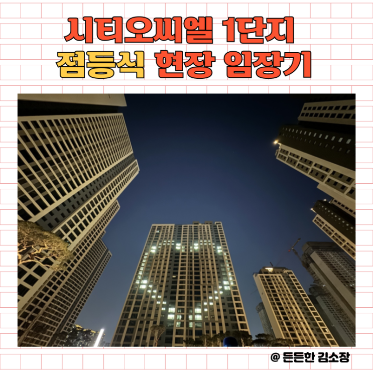 시티오씨엘  1단지 점등식 현장  방문