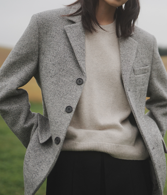  세련된 스타일의 클래식한 헤링본 자켓 247 시리즈 HERRINGBONE WINTER JACKET for Women