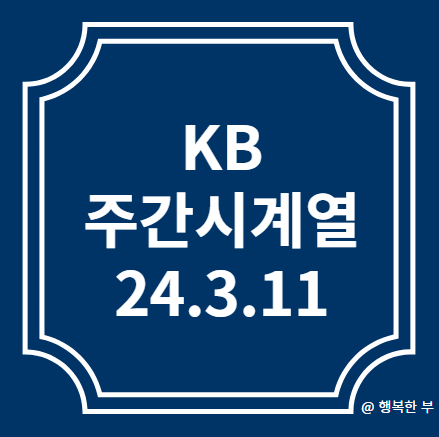 kb 주간 시계열 24.3.11(부동산 거래량 증가)