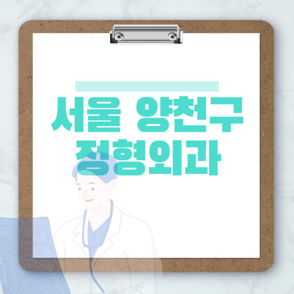  서울 양천구 도수치료, 물리치료, 정형외과 정보 정리!