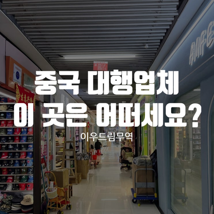  중국 대행업체 이곳은 어떠세요?