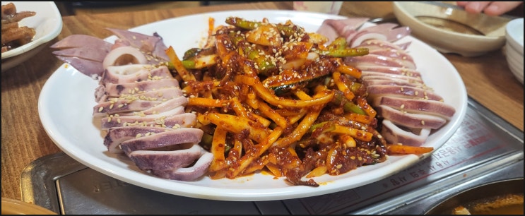춘자네 부대찌개::광명시장 오징어 보쌈 맛집