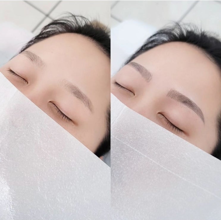  제주눈썹 단시간만의 완성되는 남자 여자 자연눈썹기법