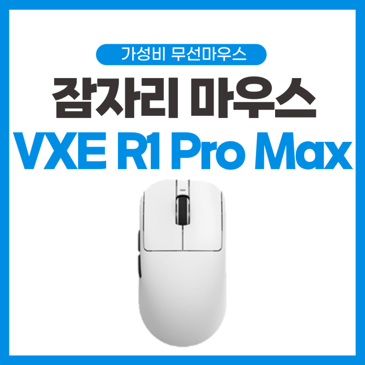 잠자리 마우스 VXE R1 Pro MAX 리뷰 및 사용 후기 일명 짱슈라 가성비 최강 무선 게이밍 마우스