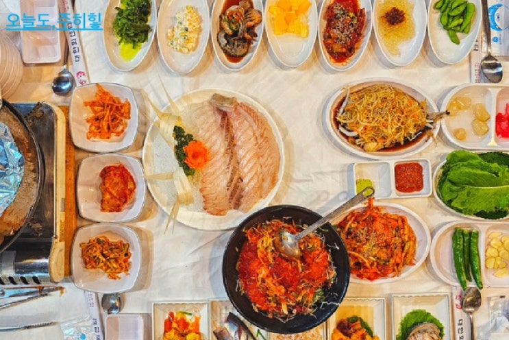  [태안, #맛집] 안면도 푸짐한 회와 튀김 한상 (대한횟집 만세튀김)
