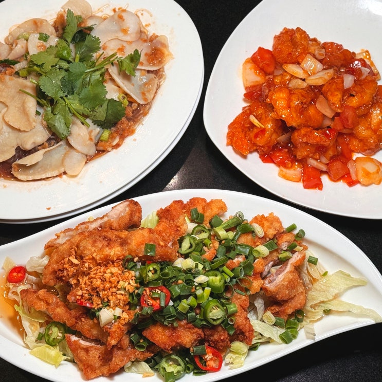  가로수길 맛집 채운 신사역 중식 뭉게구름코스 후기
