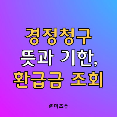 정정청구의 의미를 알고 Retax를 이용하여 Home Tax Refund를 확인해야 하는 이유
