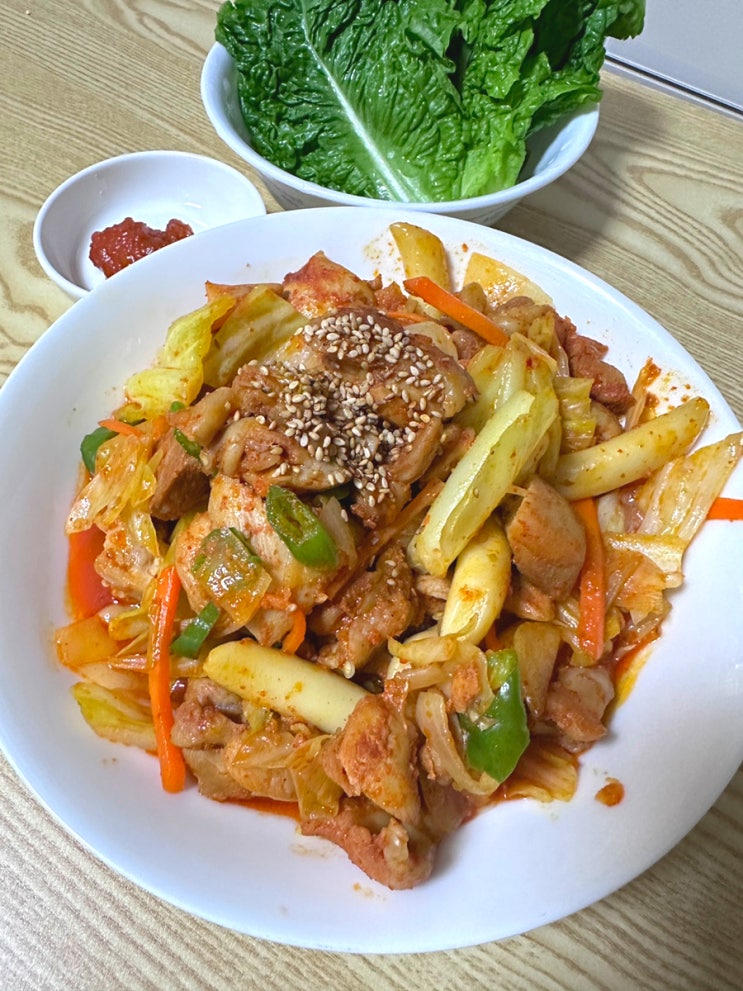  간편한 닭갈비 밀키트 추천 캠핑닭갈비 오늘도 닭갈비